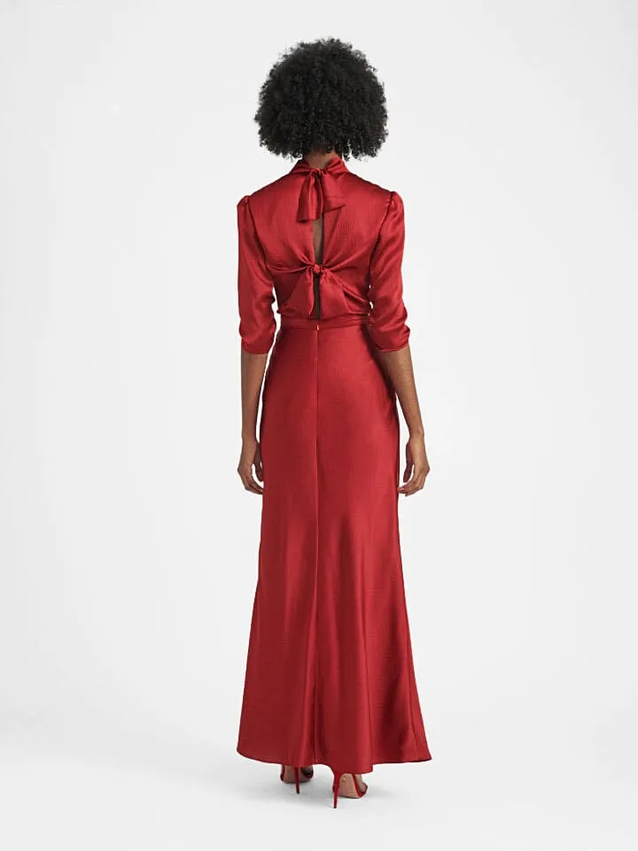Adele dress in Garnet Red
