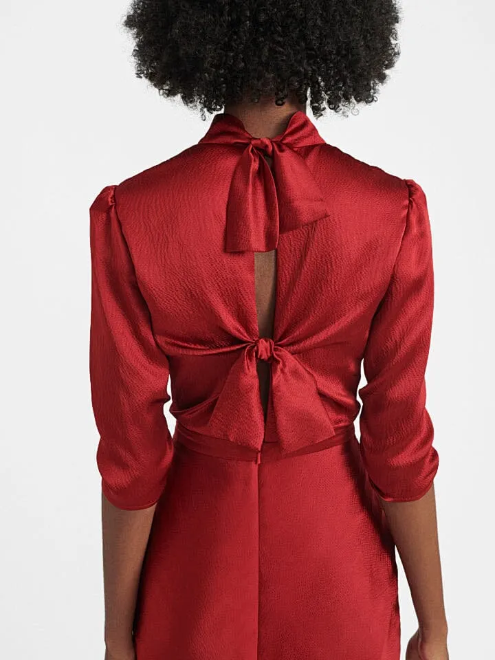 Adele dress in Garnet Red