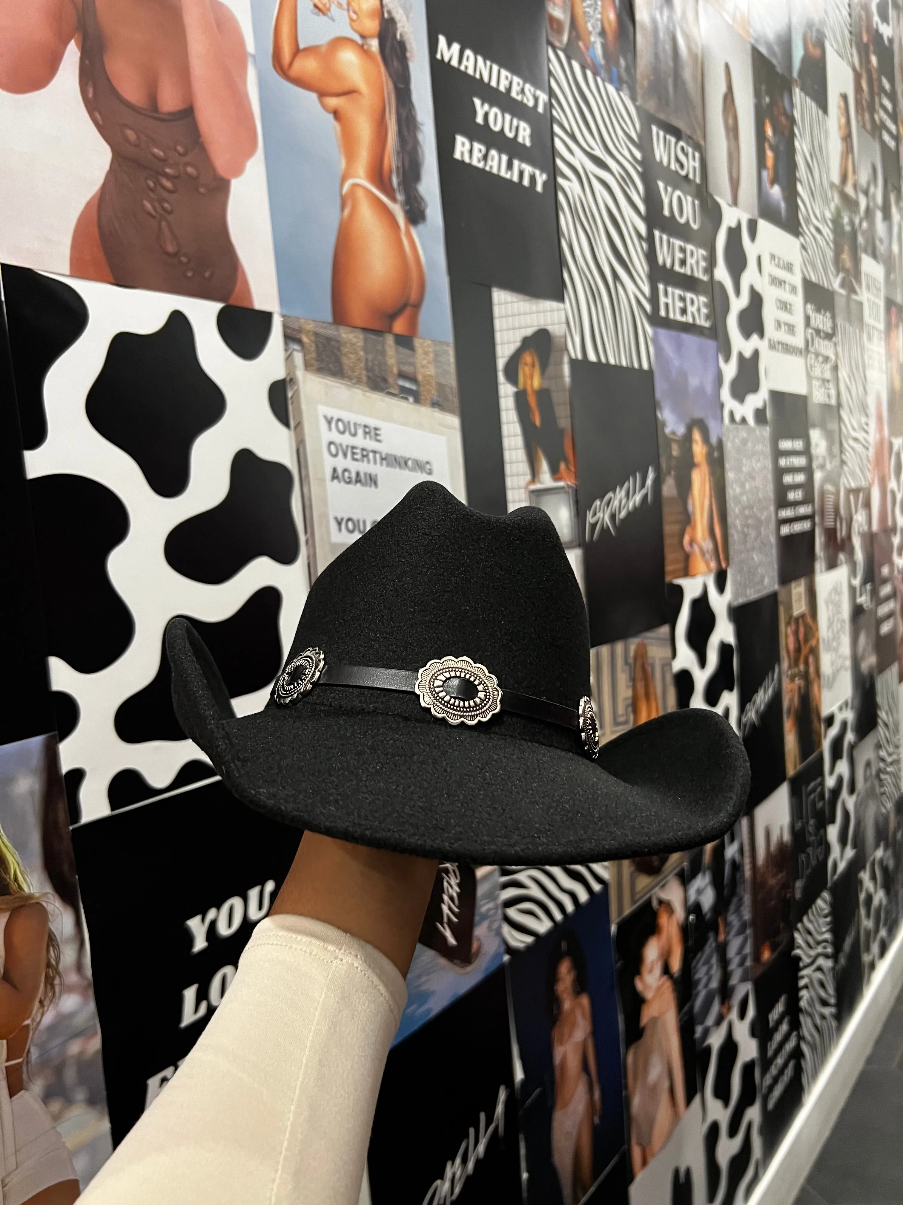 Alanna Cowgirl Hat (Black)