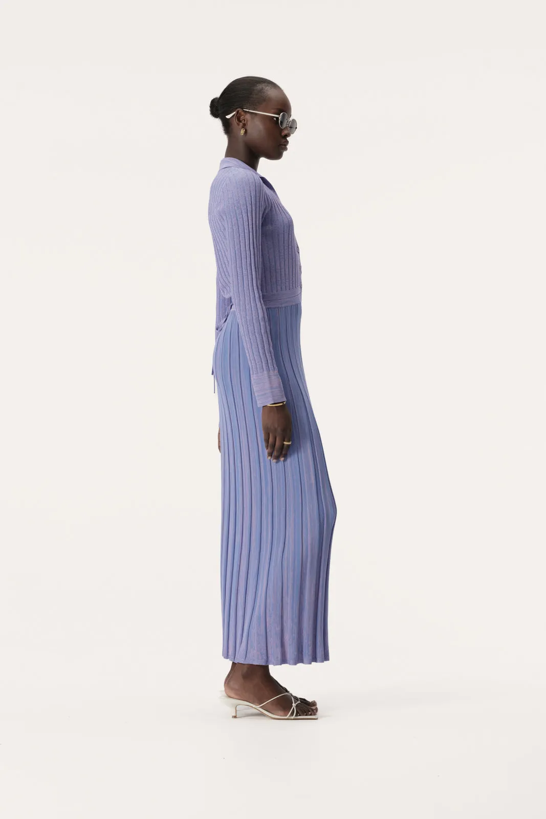 Almo Knit Dress Violet Mix