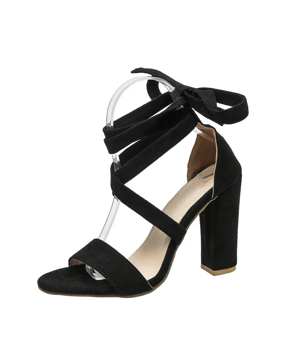 Amozae-2024 New Summer Women's High Heels Stiletto Women's Sandals Fashion All-match Zipper Sexy Open Toe Buckle Sandals Women Party