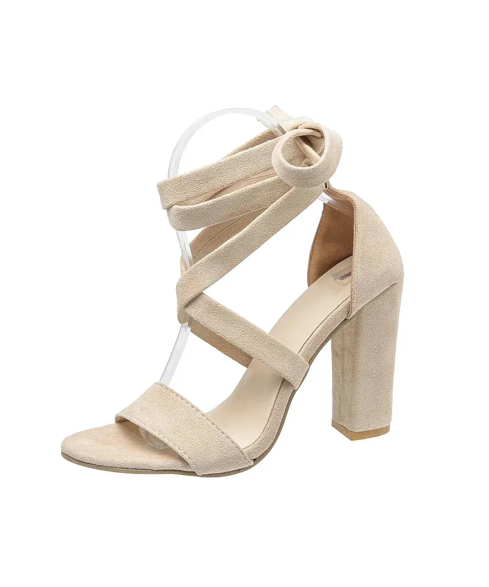 Amozae-2024 New Summer Women's High Heels Stiletto Women's Sandals Fashion All-match Zipper Sexy Open Toe Buckle Sandals Women Party