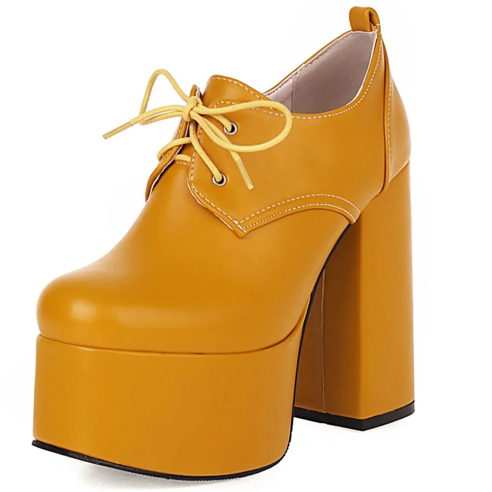 Amozae-DoraTasia Plus Size 35-46 Brand New Lady Thick High Heels Pumps Fashion High Platform Pumps Women   Party OL   Shoes Woman