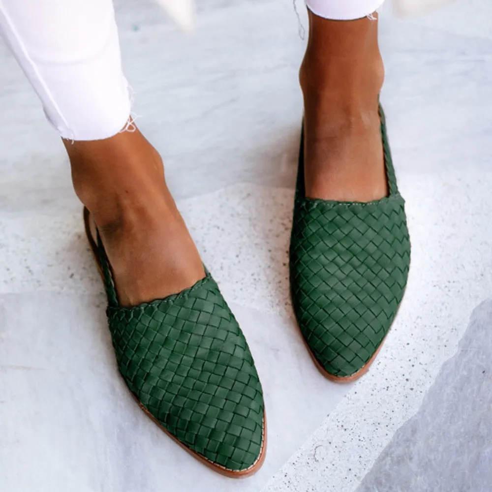 Amozae- Women's Sandals Summer Ladies Girls Leather Vintage Sandals Buckle Casual Sewing Women Shoes Solid Female Ladies-0404