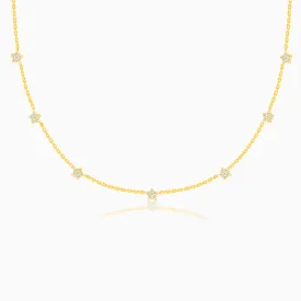Anushka Sharma Golden Star Constellation Necklace