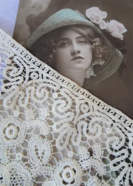 BEAUTIFUL Victorian Lace Insert For Blouse or Dress,Lovely Lace Panel,Fine Heirloom Sewing,Collectible Vintage Lace