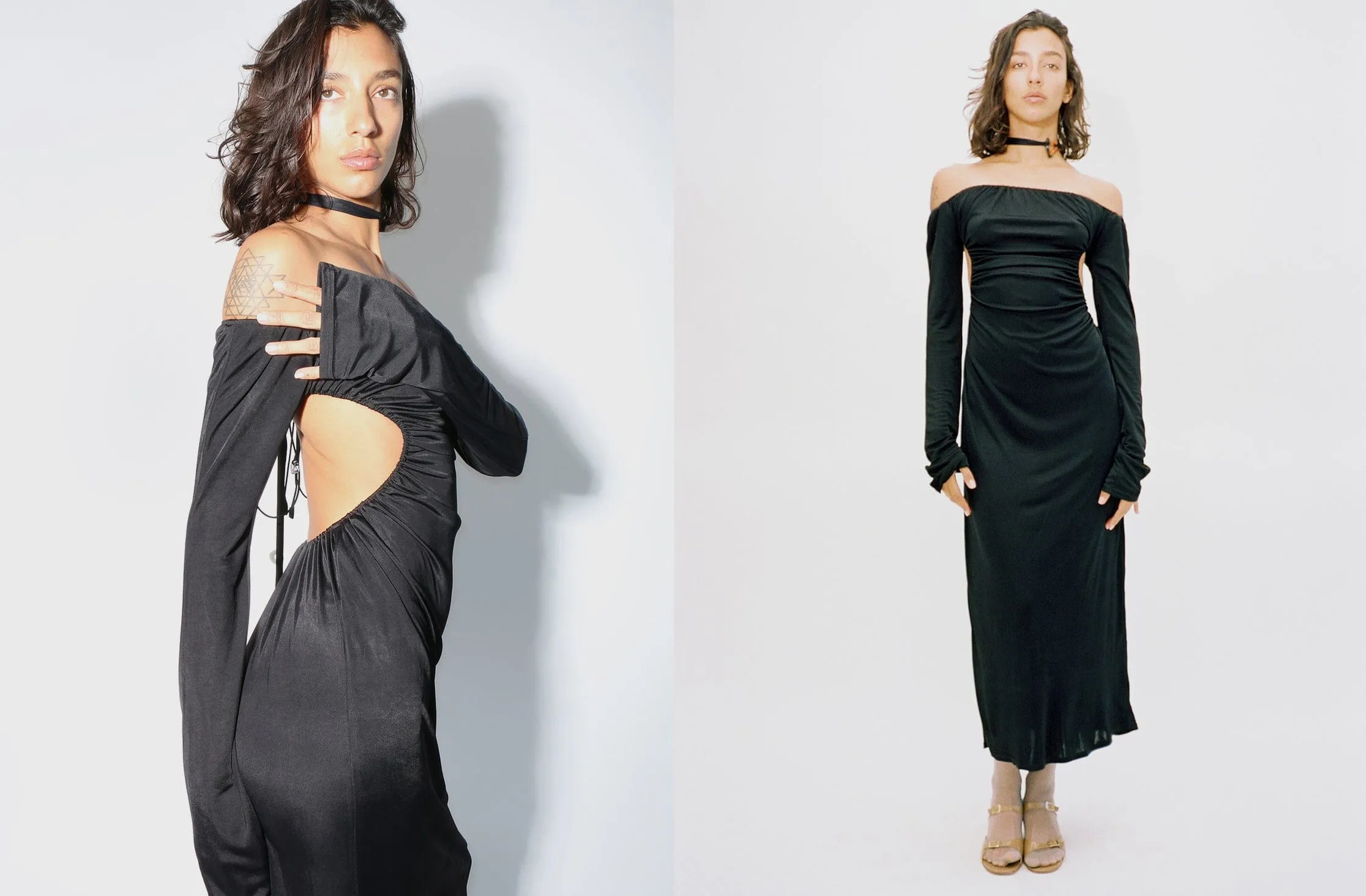 Black Off Shoulder Dress