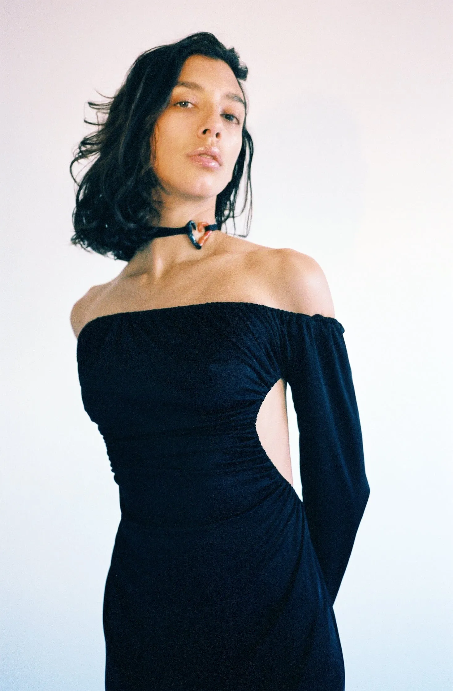 Black Off Shoulder Dress