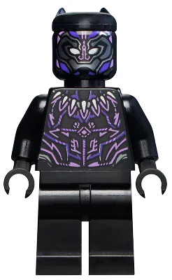 Black Panther, Claw Necklace, Dark Purple and Lavender Highlights