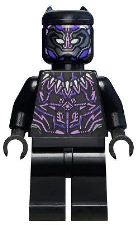 Black Panther, Claw Necklace, Dark Purple and Lavender Highlights