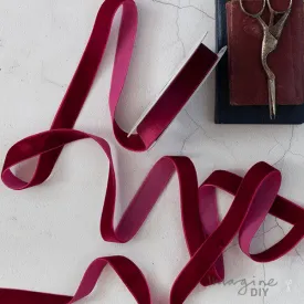 Bordeaux Velvet Ribbon