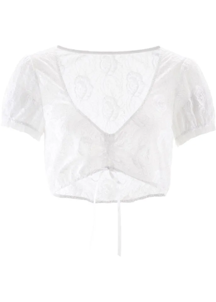 Bpc Bonprix Collection Dirndl Lace Blouse, White