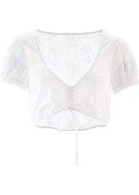 Bpc Bonprix Collection Dirndl Lace Blouse, White