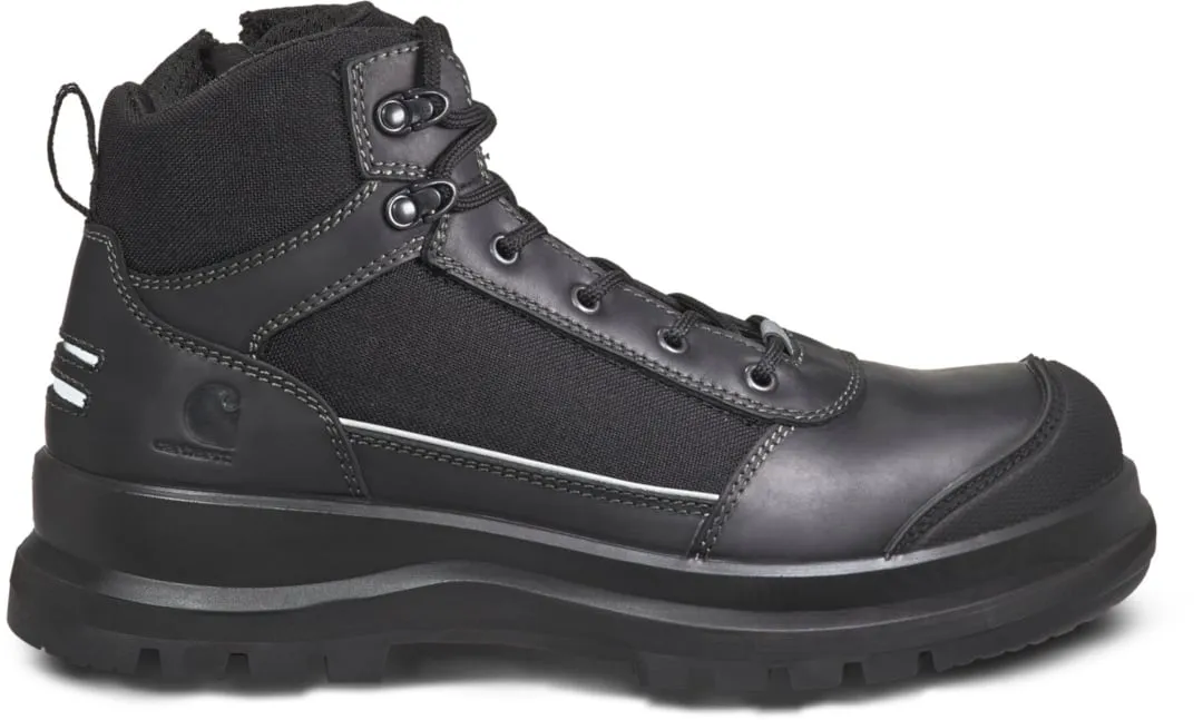 Carhartt Detroit Reflective S3 Zip Safety Boots, Black