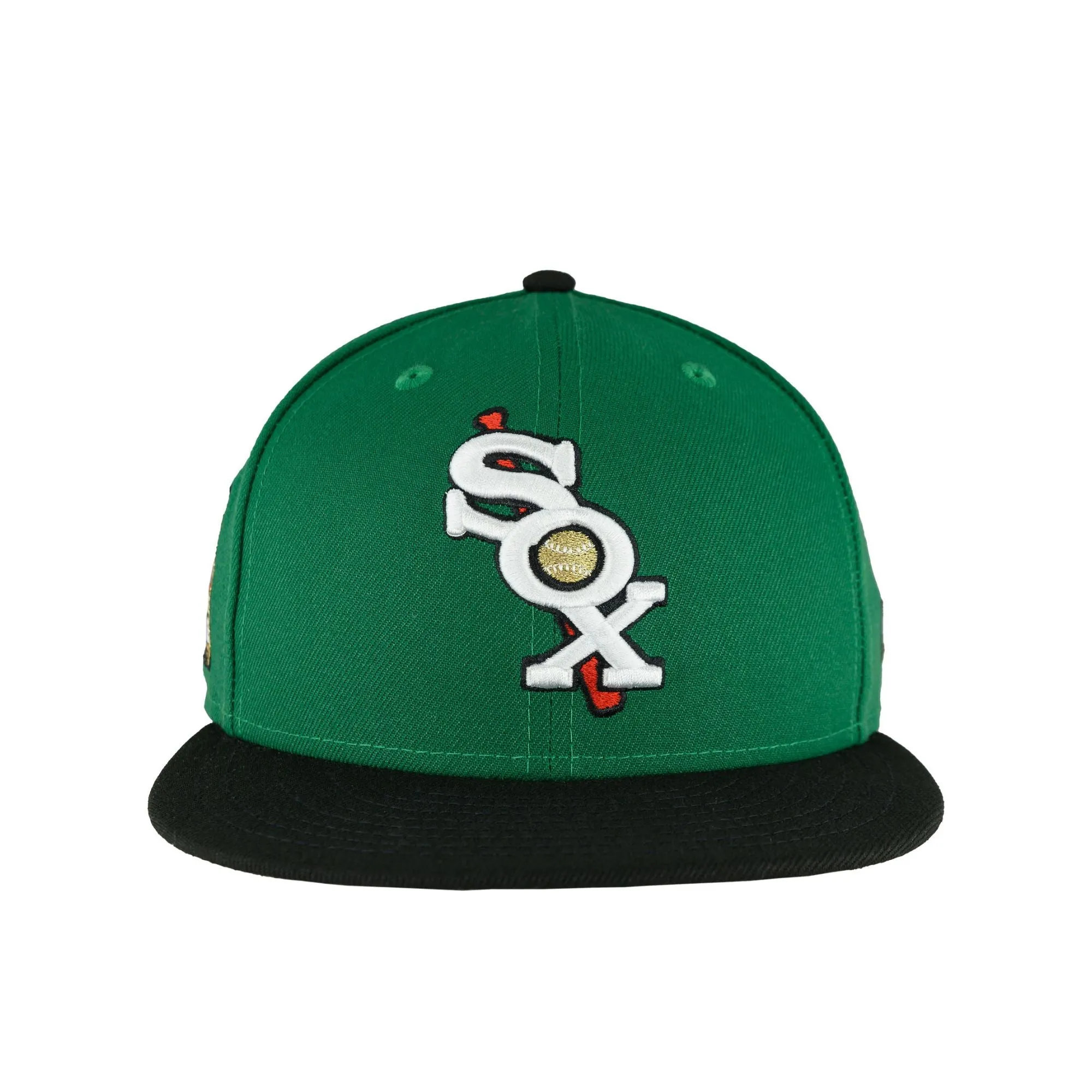 Chicago White Sox Kelly Black New Era 59FIFTY Fitted Hat