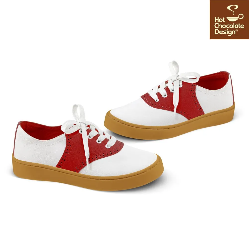 Chocolaticas® SADDLE RED Sneakers