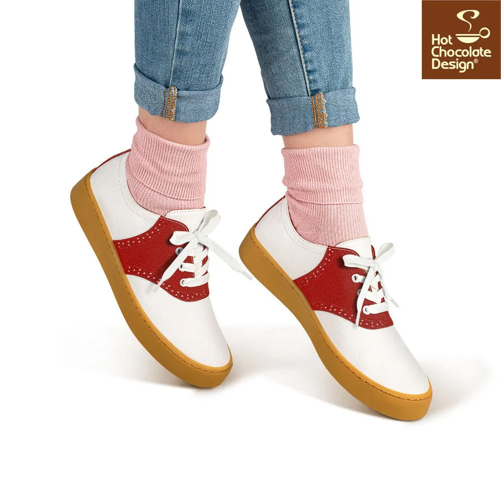 Chocolaticas® SADDLE RED Sneakers