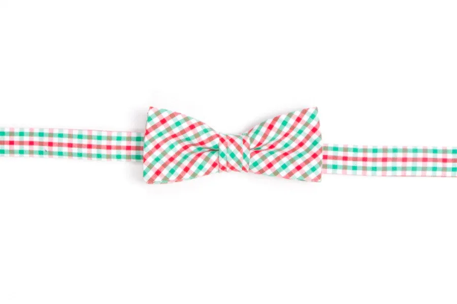 Christmas Tattersall Boy's Bow Tie