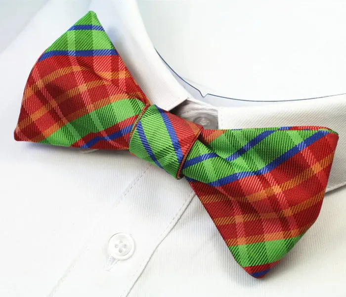 Classy Men Xmas Spirit Silk Self-Tie Bow Tie