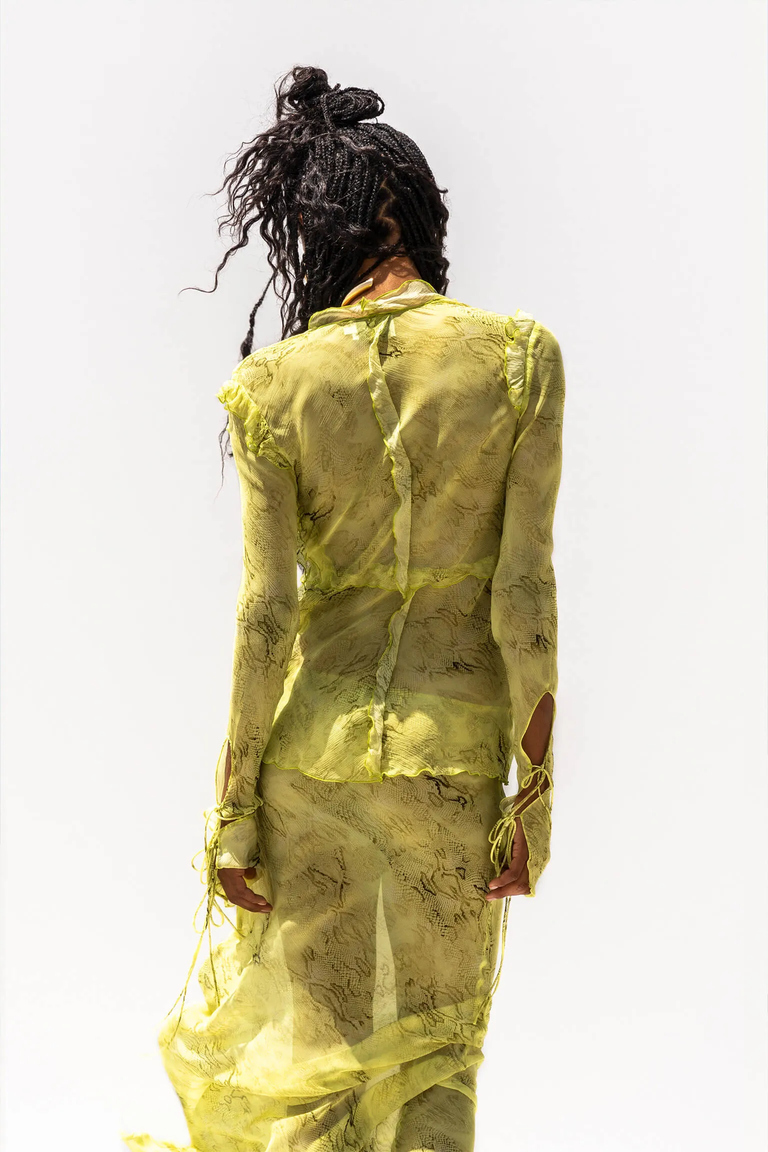 Cobra Blouse Lime