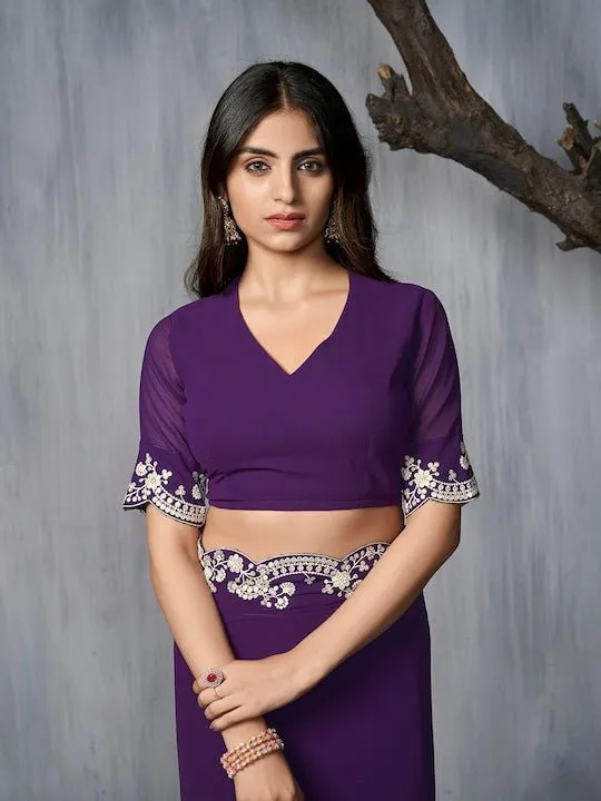 Embroidered Saree