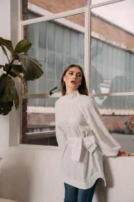Escape Vintage Tie Blouse