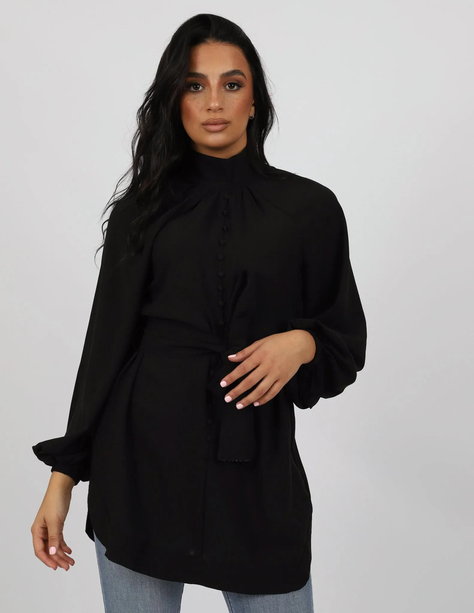 Escape Vintage Tie Blouse