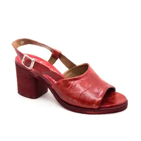 Felmini B122 Red Slingback Heeled Sandal