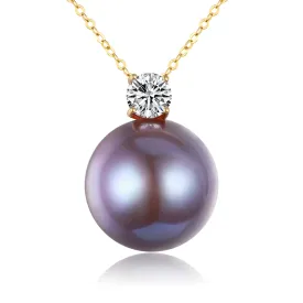 G14k Enchantress Plum Pearl Pendant