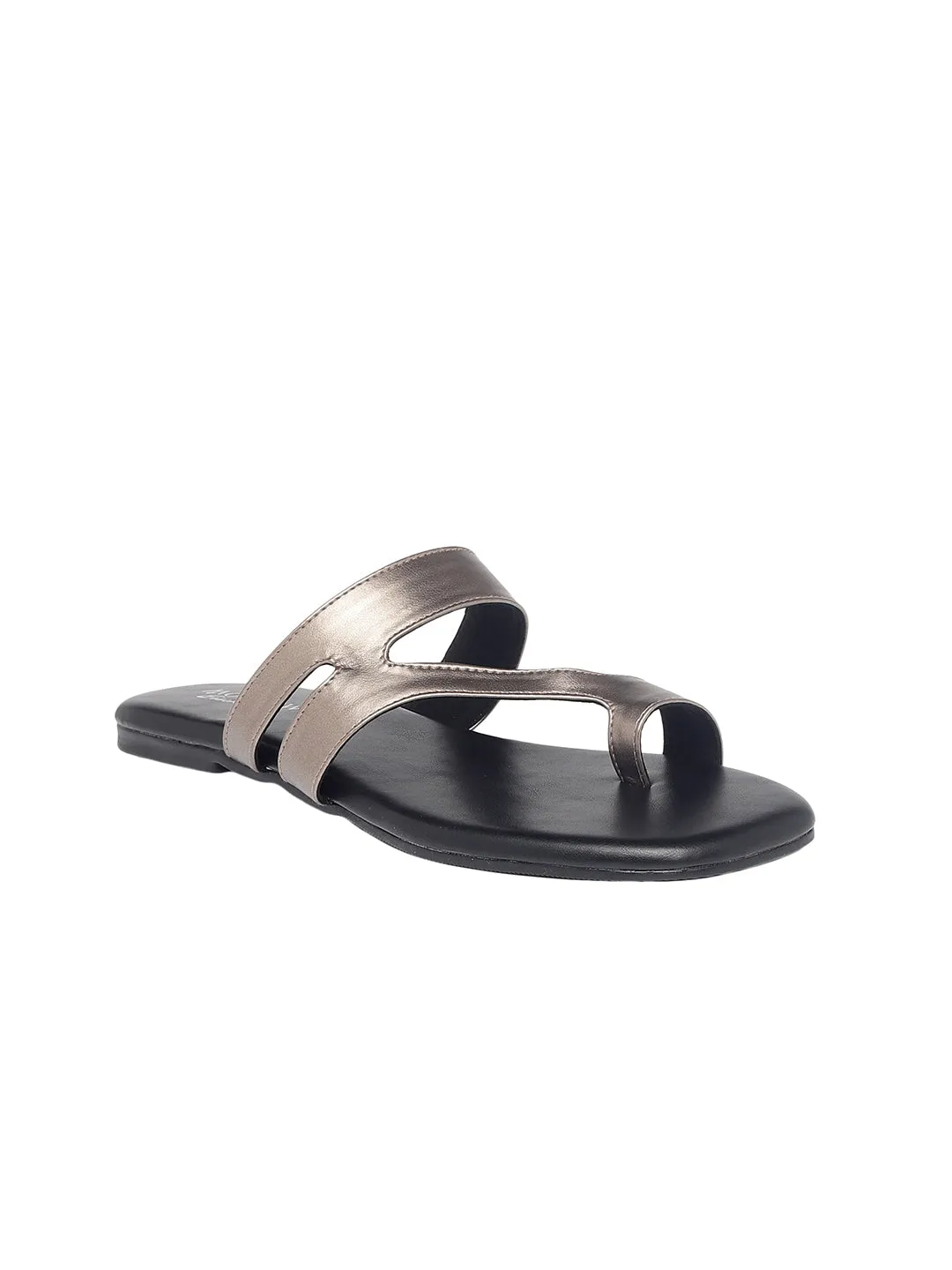 Isabel Gun metal Flats