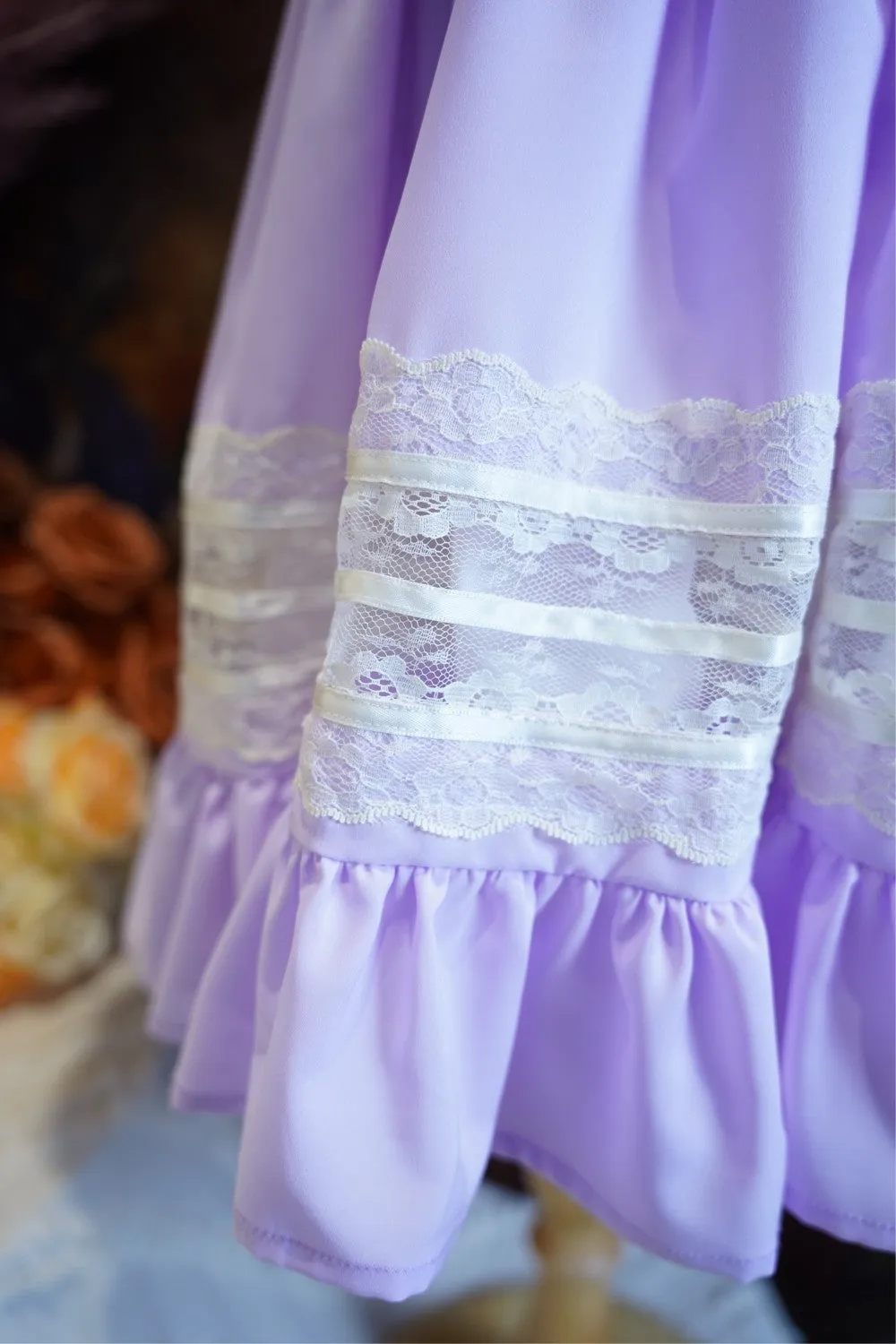 JannyBB Purple Heirloom Lace dress
