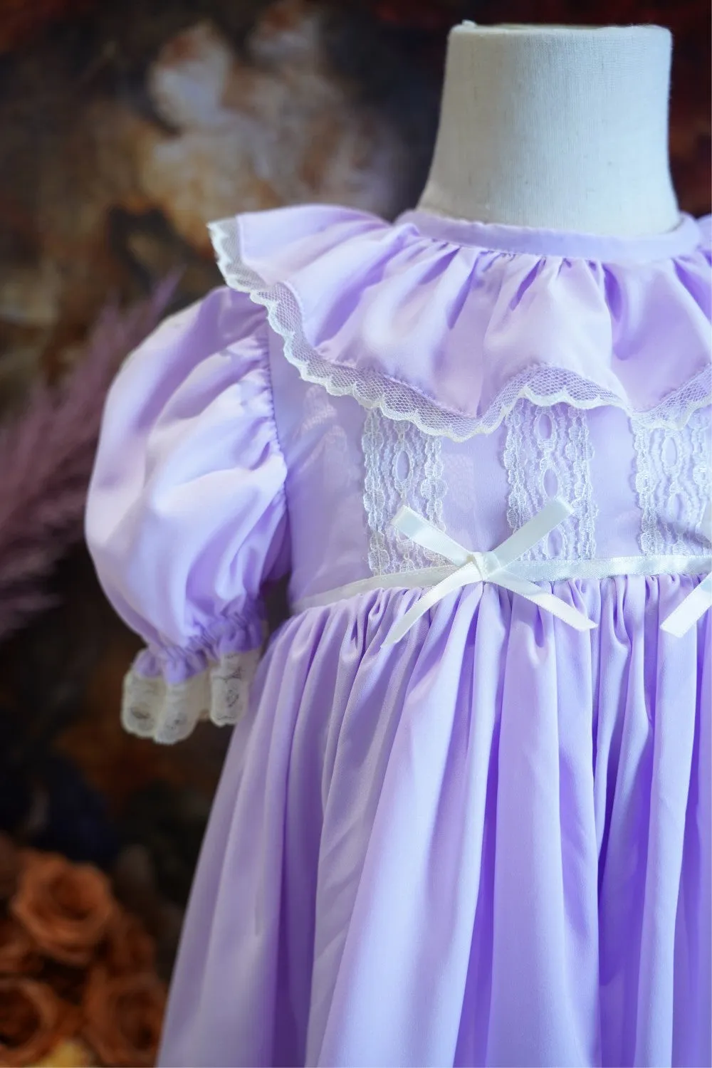 JannyBB Purple Heirloom Lace dress