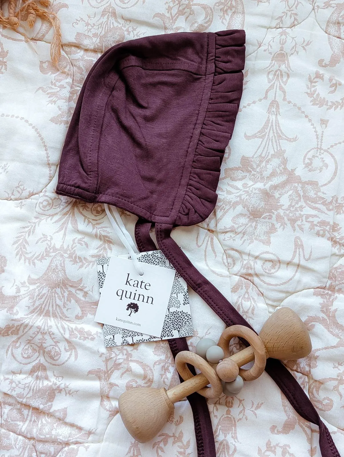 Kate Quinn Bamboo Bonnet in Purple (0-3)