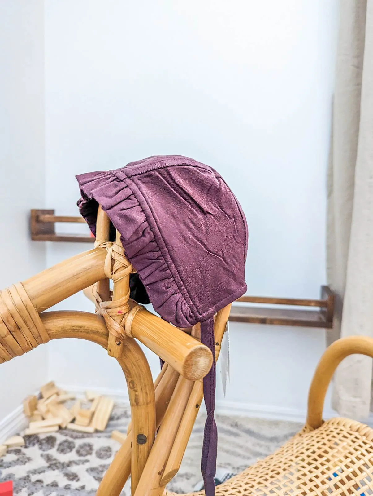 Kate Quinn Bamboo Bonnet in Purple (0-3)