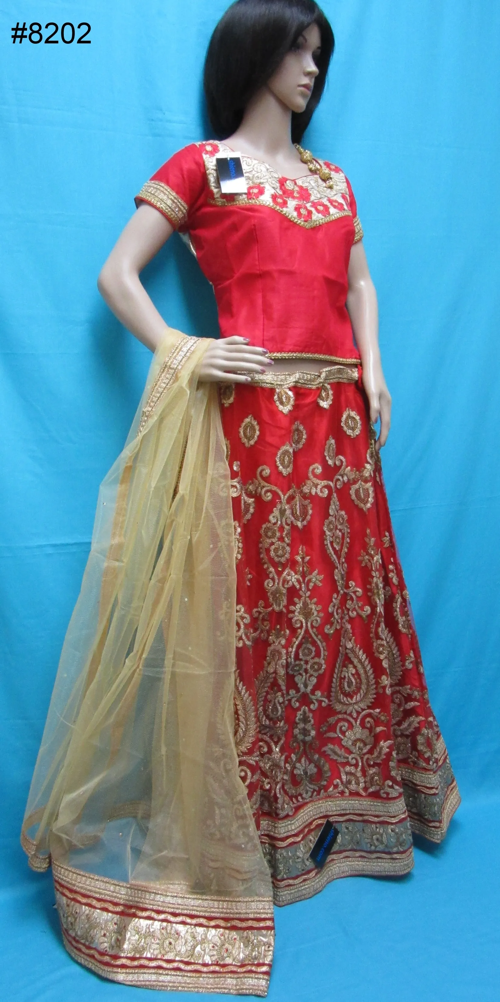 Lehenga 8205 Indian Wedding Lehenga Choli Blouse Shieno Sarees