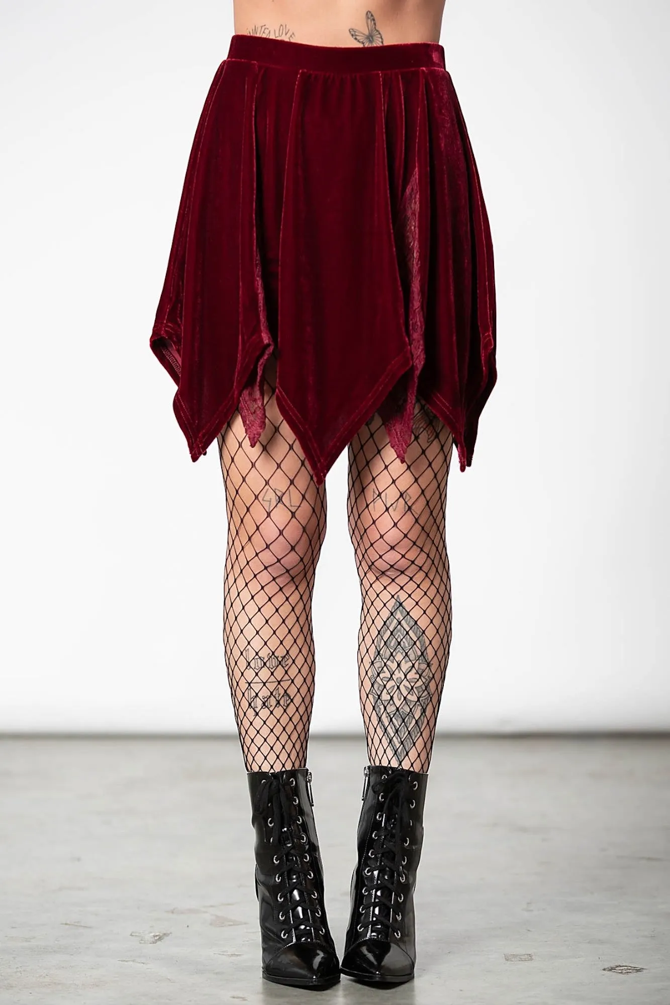 Lester Velvet Mini Skirt [BLOOD]