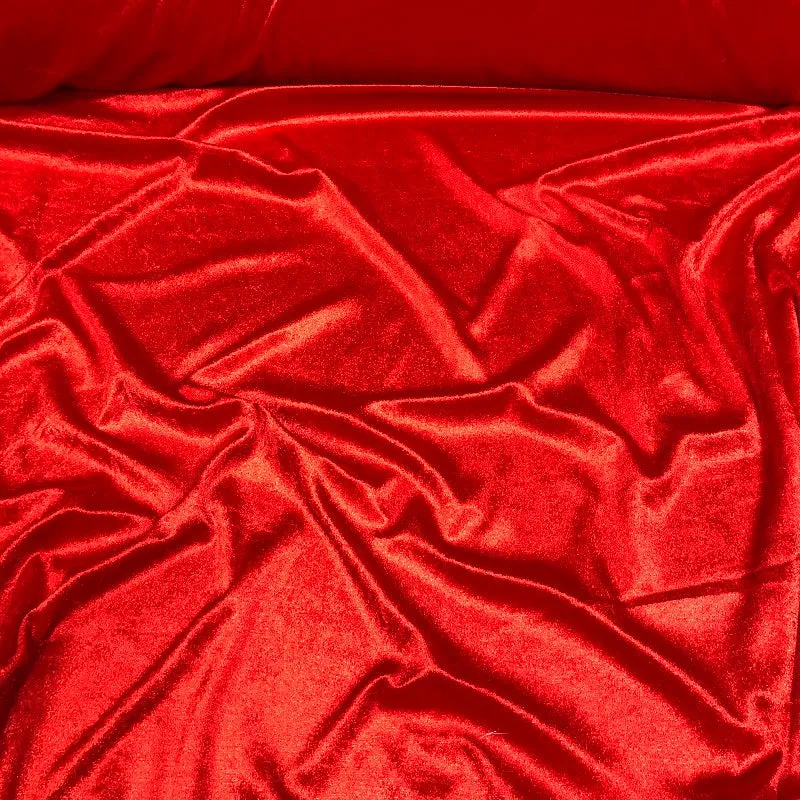 Lush Velvet Drapery Panel in Red