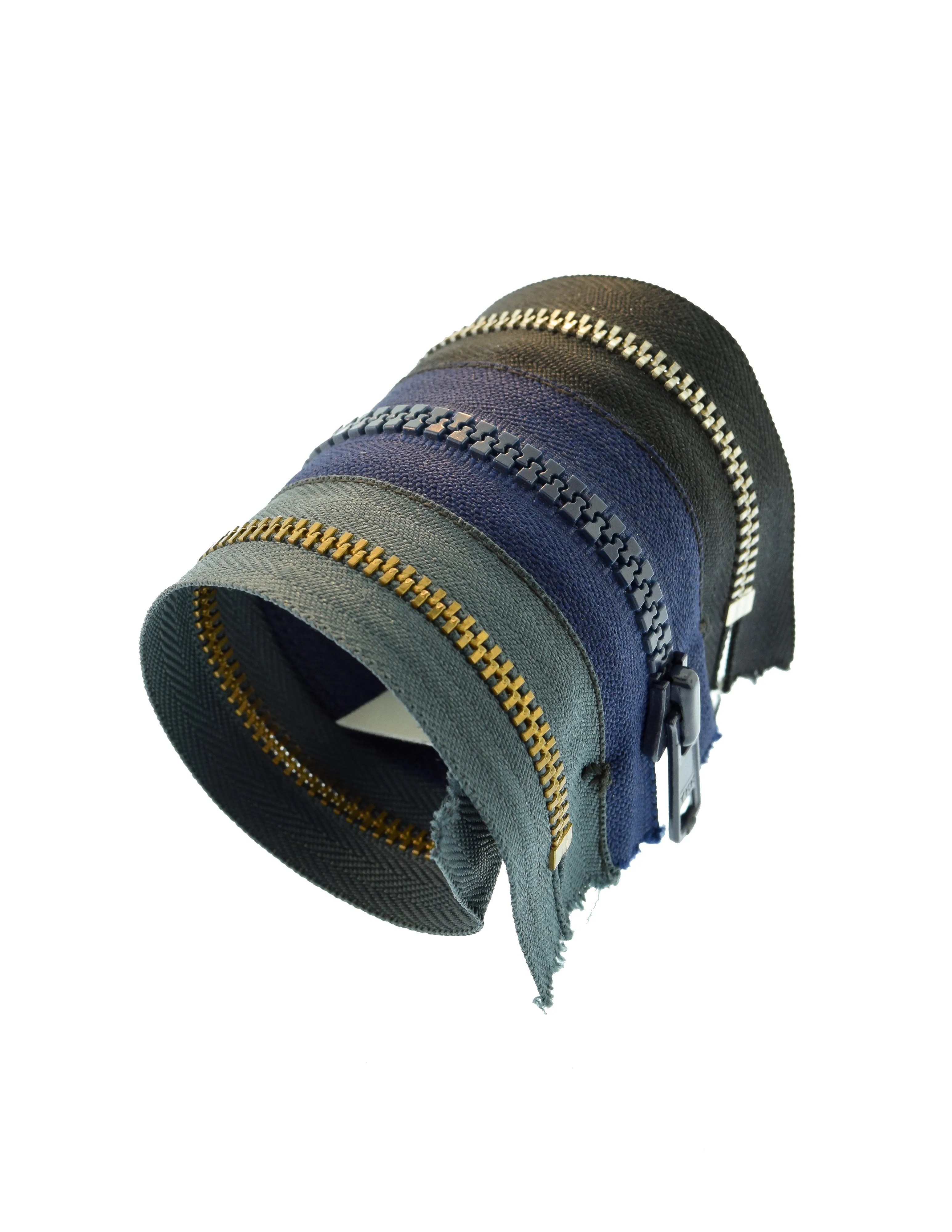 Maison Martin Margiela Vintage AW 2006 Artisanal Three Row Zipper Wide Bracelet