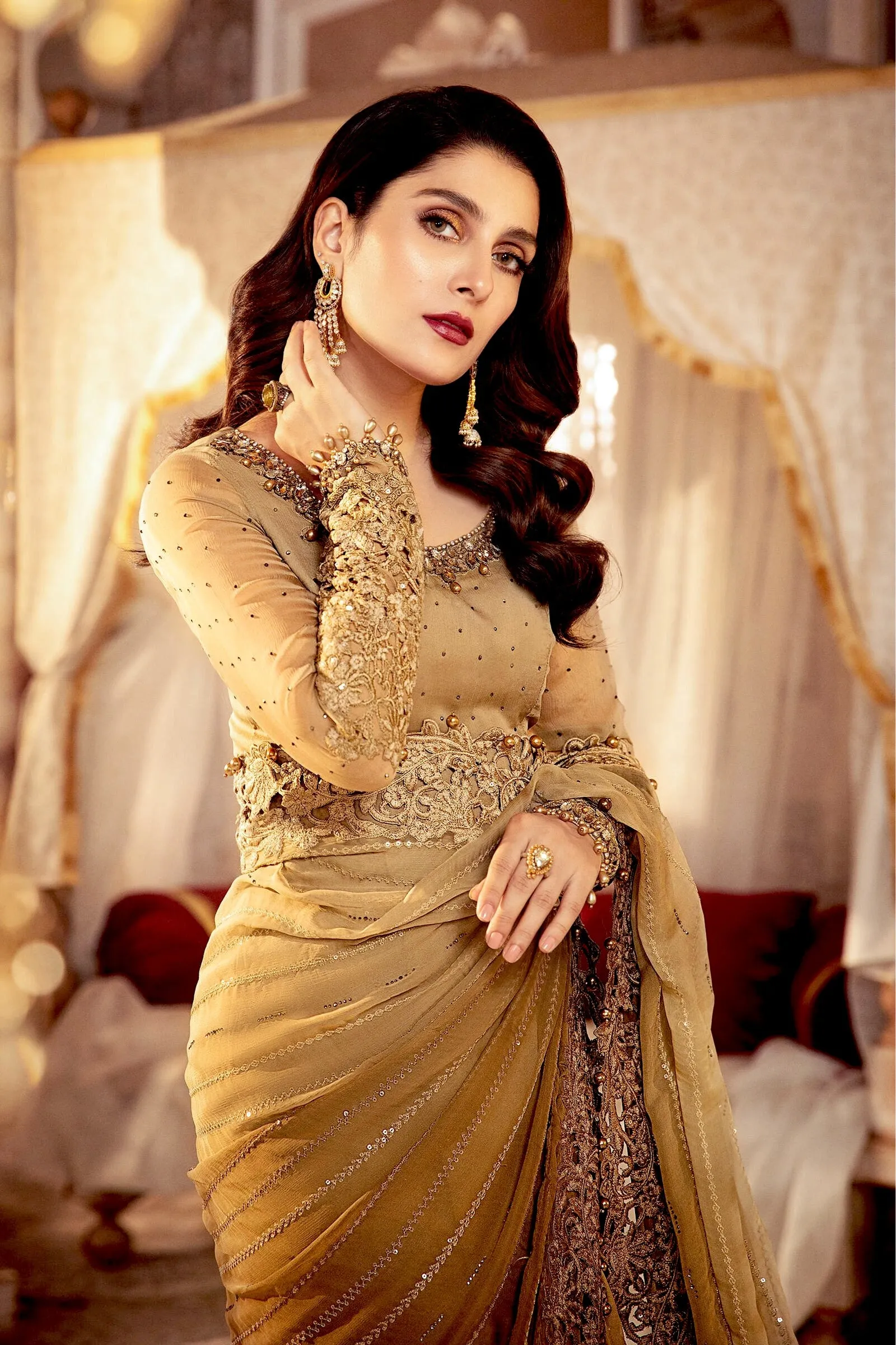 MARIA.B. MBroidered Wedding Collection – Chocolate Cappuccino (BD-2306)
