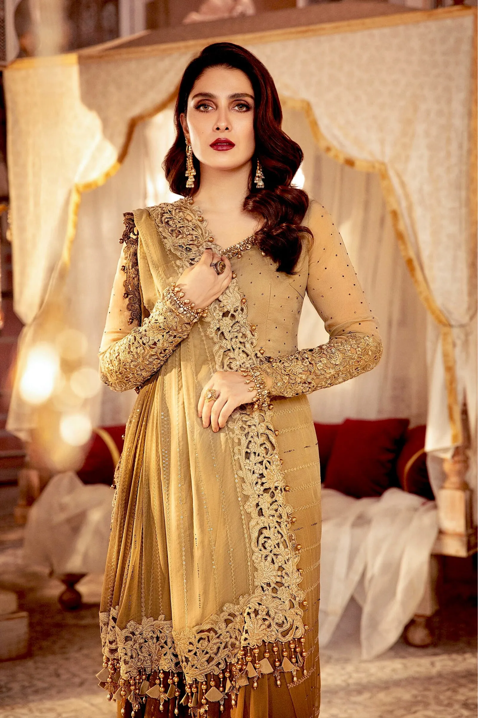 MARIA.B. MBroidered Wedding Collection – Chocolate Cappuccino (BD-2306)