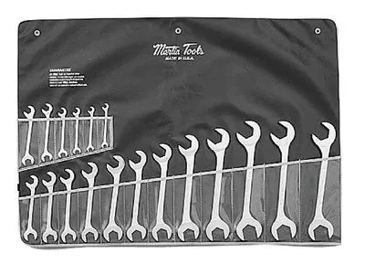 Martin Tools OB18K 18 PC Angle Opening Hydraulic Wrench Set, SAE, 11/32" - 1 1/2" (1 Set)