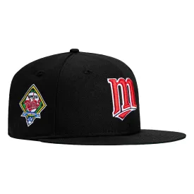 New Era 59Fifty Black Dome Minnesota Twins 30th Anniversary Patch M Hat - Black
