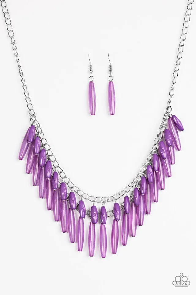 Paparazzi Accessories  - Speak Of The Diva #L123 - Purple Necklace