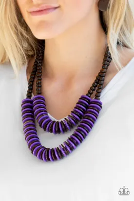 Paparazzi Dominican Disco Necklace Purple