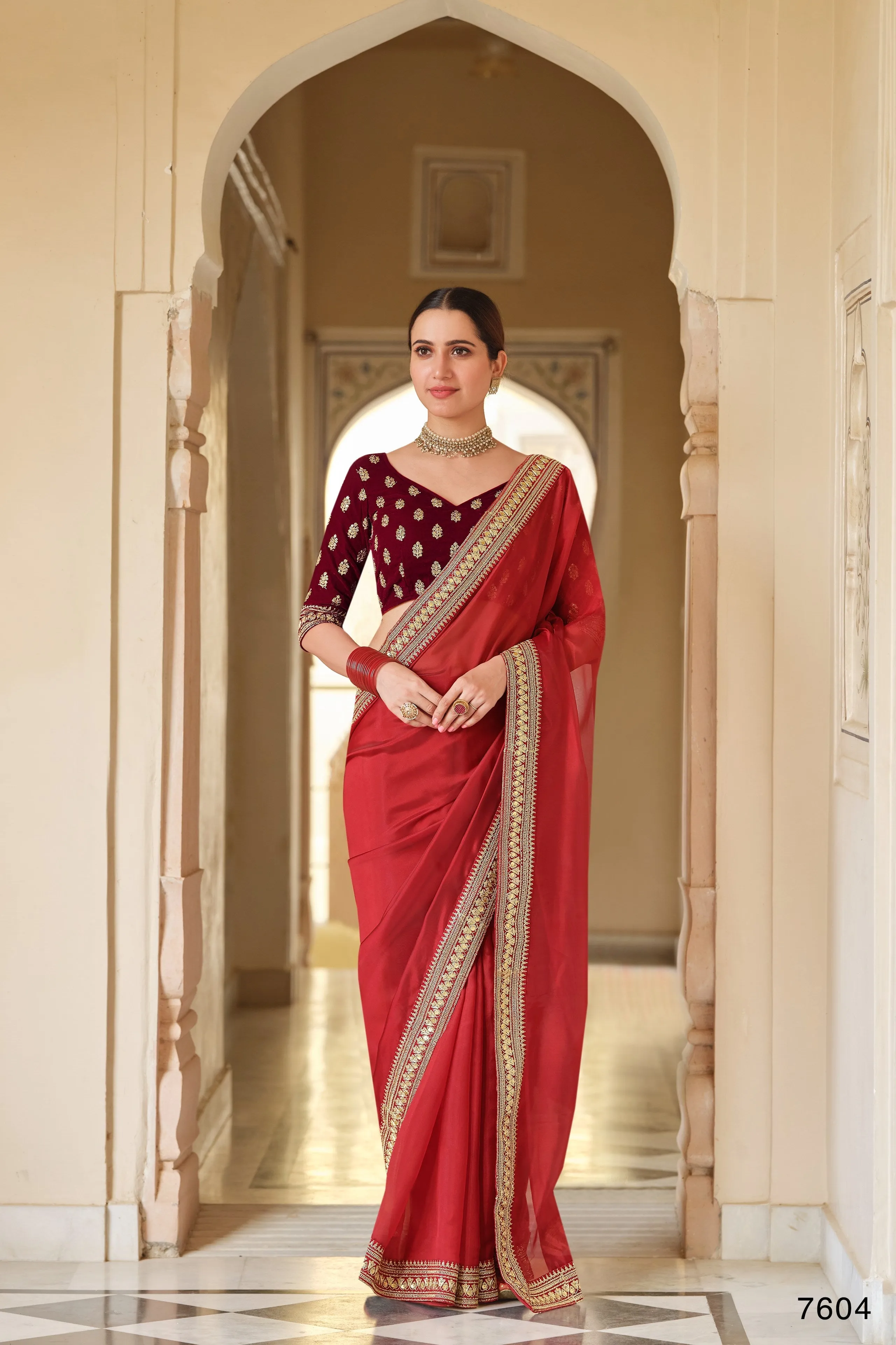 Party Wear Organza Designer Saree
