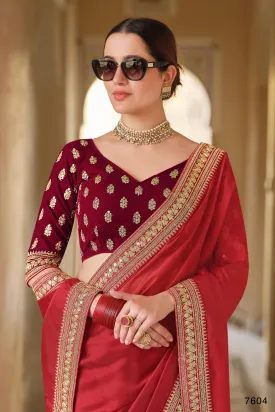 Party Wear Organza Designer Saree