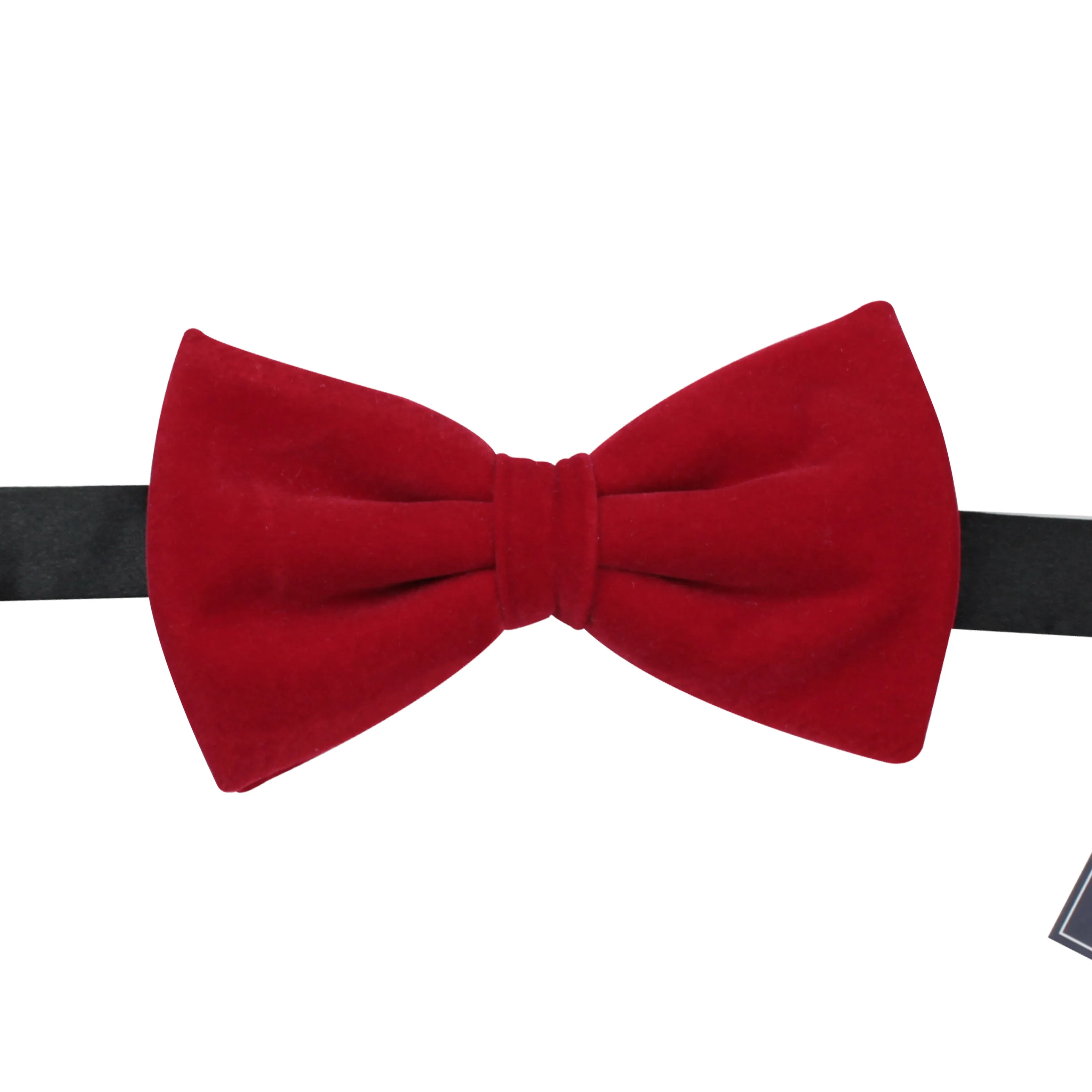 Peluche Solid Essentials Red Velvet Bow Tie