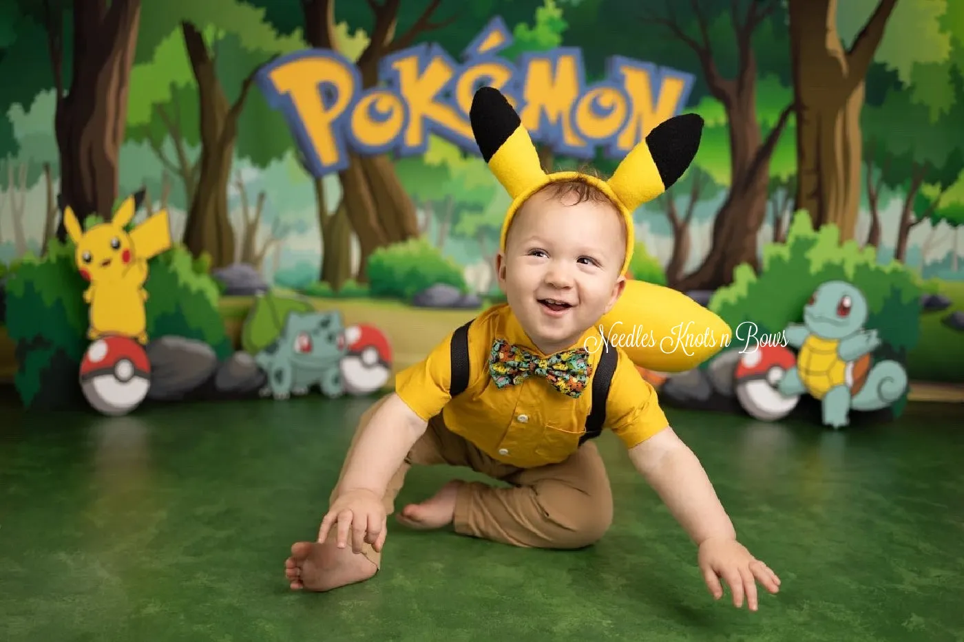 Pokemon Character Bow Tie, Pikachu, Skirtle, Cosplay Bow Tie