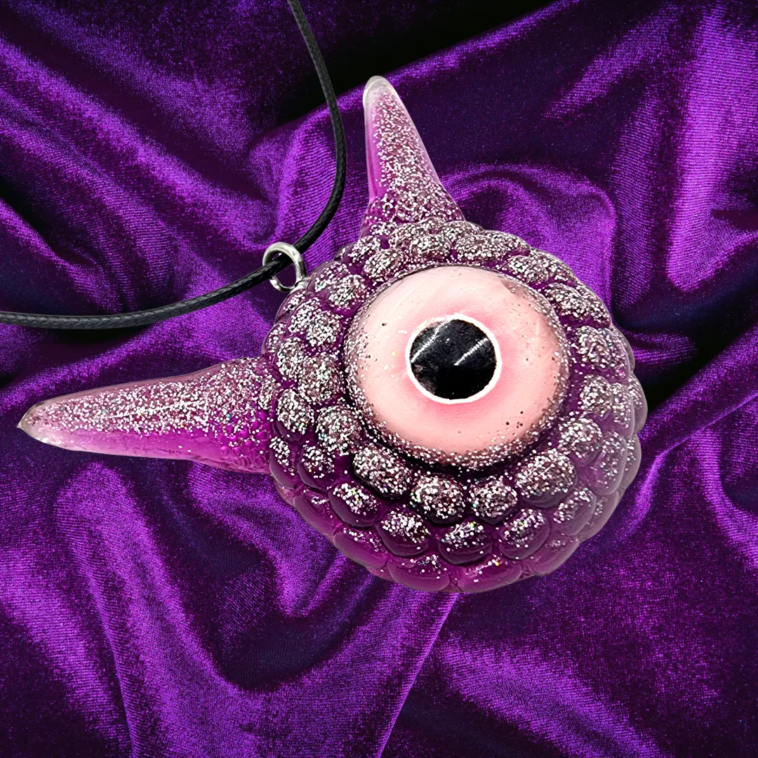 PURPLE EYE NECKLACE