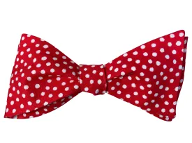 Red & White Polka Dot Bow Tie